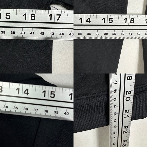 NEW Nordstrom Zella Kids Downtown Stretch Hoodie Black Size Medium‎ Pullover Top - Picture 13 of 13